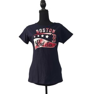 NWT MLB Team Apparel Girls Boston Red Sox Navy Big Wave T-shirt